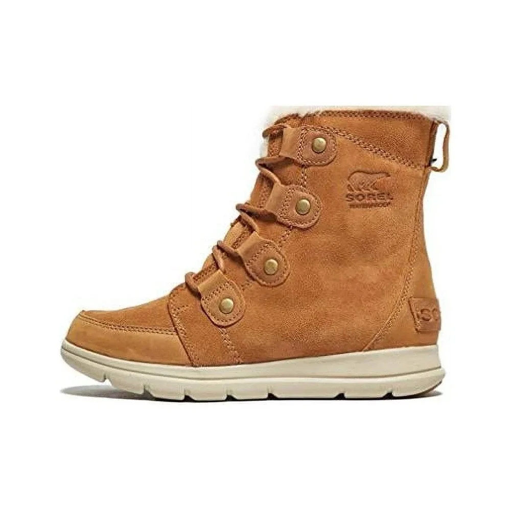 RTLS $160 SOREL EXPLORER WOMENS LEATHER SHERLING WINTER BOOTS‎ SZ 6.5